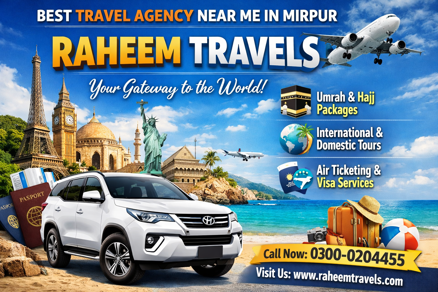 Best Travel Agency Near Me in Mirpur – Raheem Travels